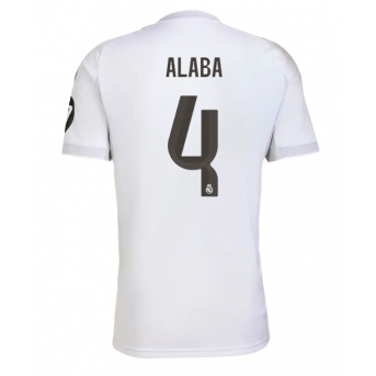 Real Madrid David Alaba #4 Maglia Gara Casa Repliche 2025-26 Maniche Corte